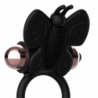 COQUETTE CHIC DESIRE - ANILLO PARA PENE CON FORMA DE MARIPOSA Y VIBRADOR NEGRO/DORADO