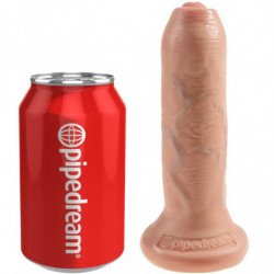 KING COCK - DILDO REALISTA DE CARNE SIN CIRCUNCIDAR DE 15 CM