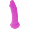 DIVERSIA DILDO FLEXIBLE CON VIBRACION 21 CM - LILA