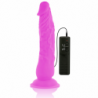 DIVERSIA DILDO FLEXIBLE CON VIBRACION 21 CM - LILA