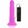 DIVERSIA DILDO FLEXIBLE CON VIBRACION 23 CM - LILA