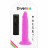 DIVERSIA DILDO FLEXIBLE CON VIBRACION 23 CM - LILA