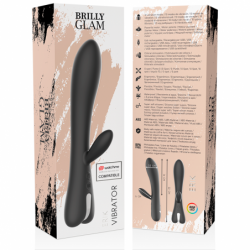 BRILLY GLAM - VIBRADOR ERIK + CONTROL REMOTO WATCHME