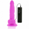 DIVERSIA - DILDO VIBRATORIO FLEXIBLE MORADO 18 CM -O- 4 CM