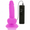 DIVERSIA - DILDO VIBRATORIO FLEXIBLE MORADO 17 CM -O- 3.3 CM