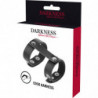 DARKEST - ANILLO AJUSTABLE DE CUERO PARA PENE Y TESTÍCULOS