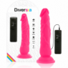 DIVERSIA DILDO FLEXIBLE CON VIBRACION 21 CM - ROSA