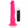 DIVERSIA DILDO FLEXIBLE CON VIBRACION 21 CM - ROSA