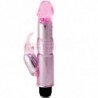 BAILE - VIBRADOR CON ESTIMULADOR ROSA AJUSTABLE