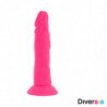 DIVERSIA DILDO FLEXIBLE CON VIBRACION 23 CM - PINK