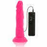 DIVERSIA DILDO FLEXIBLE CON VIBRACION 23 CM - PINK