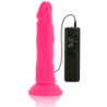 DIVERSIA - DILDO VIBRATORIO FLEXIBLE ROSA 23 CM -O- 4,3 CM