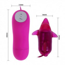 BAILE - VIBRADOR DE DELFINES SECRETO Y LINDO 12V