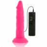 DIVERSIA - DILDO VIBRATORIO FLEXIBLE ROSA 23 CM -O- 4,3 CM