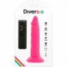 DIVERSIA - DILDO VIBRATORIO FLEXIBLE ROSA 23 CM -O- 4,3 CM
