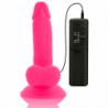 DIVERSIA - DILDO VIBRATORIO FLEXIBLE ROSA 17 CM -O- 3.3 CM