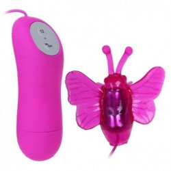 BAILE - VIBRADOR ESTIMULADOR CON FORMA DE MARIPOSA SECRETA Y LINDA 12V