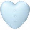 SATISFACTOR - ESTIMULADOR Y VIBRADOR DE PULSO DE AIRE CORAZÓN LINDO AZUL