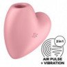 SATISFACTOR - ESTIMULADOR Y VIBRADOR DE PULSO DE AIRE CON FORMA DE CORAZÓN LINDO, ROSA