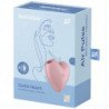 SATISFACTOR - ESTIMULADOR Y VIBRADOR DE PULSO DE AIRE CON FORMA DE CORAZÓN LINDO, ROSA