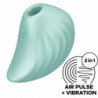 SATISFACTOR - ESTIMULADOR Y VIBRADOR DE PULSO DE AIRE PEARL DIVER VERDE