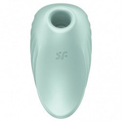 SATISFACTOR - ESTIMULADOR Y VIBRADOR DE PULSO DE AIRE PEARL DIVER VERDE
