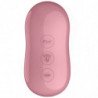 SATISFACTOR - ESTIMULADOR Y VIBRADOR DE PULSO DE AIRE CON SABOR A ALGODÓN DE AZÚCAR, ROSA