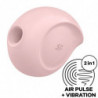SATISFYER - ESTIMULADOR DE PULSO DE AIRE Y VIBRADOR SUGAR RUSH ROSA