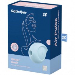 SATISFACTOR - ESTIMULADOR Y VIBRADOR DE PULSO DE AIRE SUGAR RUSH AZÚCAR