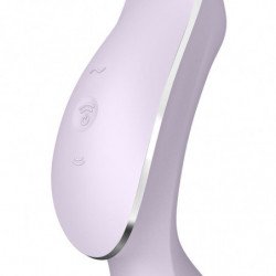 SATISFACTOR - CURVY TRINITY 2 VIBRADOR DE PULSO DE AIRE MORADO