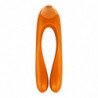 SATISFACTOR - VIBRADOR DE DEDO CON FORMA DE BASTÓN DE CARAMELO NARANJA