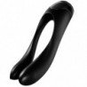 SATISFACTOR - VIBRADOR DE DEDO CON FORMA DE BASTÓN DE CARAMELO NEGRO