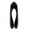 SATISFACTOR - VIBRADOR DE DEDO CON FORMA DE BASTÓN DE CARAMELO NEGRO