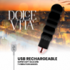 DOLCE VITA - VIBRADOR RECARGABLE SIX BLACK 7 VELOCIDADES