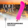 DOLCE VITA - VIBRADOR RECARGABLE ROSA DOS 7 VELOCIDADES