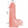 VIBRADOR REALISTICO BARBARA NATURAL 22 CM