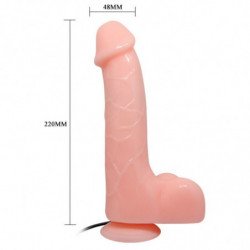 VIBRADOR REALISTICO BARBARA NATURAL 22 CM