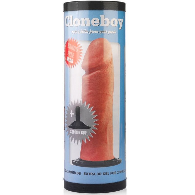 CLONEBOY - DILDO Y TAPA DE SUCCIÓN ROSA