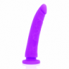 DELTA CLUB TOYS DILDO LILA SILICONA MEDICA 20 X 4 CM