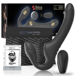 IBIZA - VIBRADOR STRAPLESS CON PULSADOR CONTROL REMOTO 3 MOTORES 1000 COMBINACIONES.