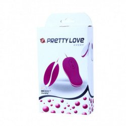 PRETTY LOVE - HUEVO VIBRATORIO DE FLIRTACIÓN CON CONTROL REMOTO AVERY