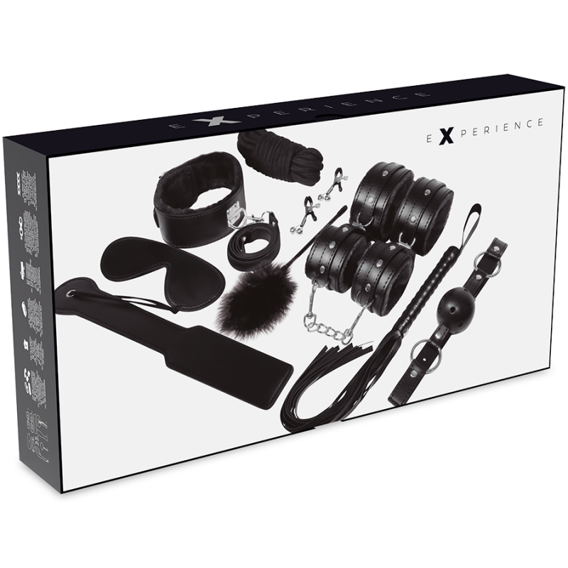 EXPERIENCIA - KIT DE FETICHE BDSM SERIE NEGRA