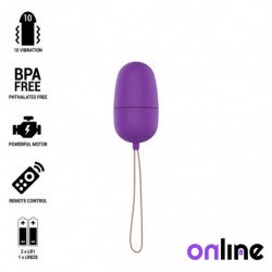 ONLINE HUEVO VIBRADOR CONTROL REMOTO M - LILA