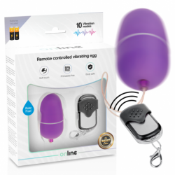 ONLINE - HUEVO VIBRADOR CON CONTROL REMOTO M MORADO