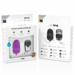 ONLINE - HUEVO VIBRADOR CON CONTROL REMOTO M MORADO
