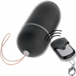 ONLINE - HUEVO VIBRADOR CON CONTROL REMOTO, NEGRO