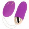 OHMAMA - HUEVO VIBRADOR CON CONTROL REMOTO, 10 VELOCIDADES, COLOR MORADO