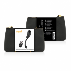 COQUETTE CHIC DESIRE - HUEVO VIBRATORIO RECARGABLE CON CONTROL REMOTO NEGRO/DORADO