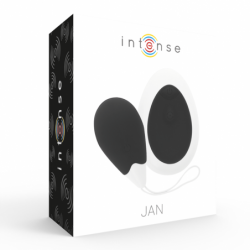 INTENSE - HUEVO VIBRATORIO JAN CON CONTROL REMOTO NEGRO