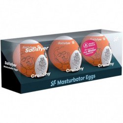 SATISFACTOR - 3 HUEVOS MASTURBADORES TRAVIESOS, SALVAJES Y CRUJIENTES